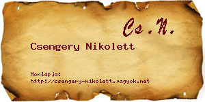 Csengery Nikolett névjegykártya